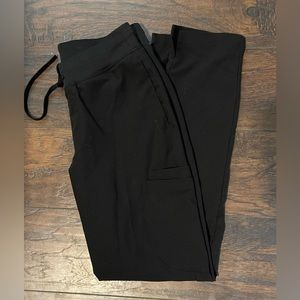 Mandala Black Scrub Pants - XS slim fit